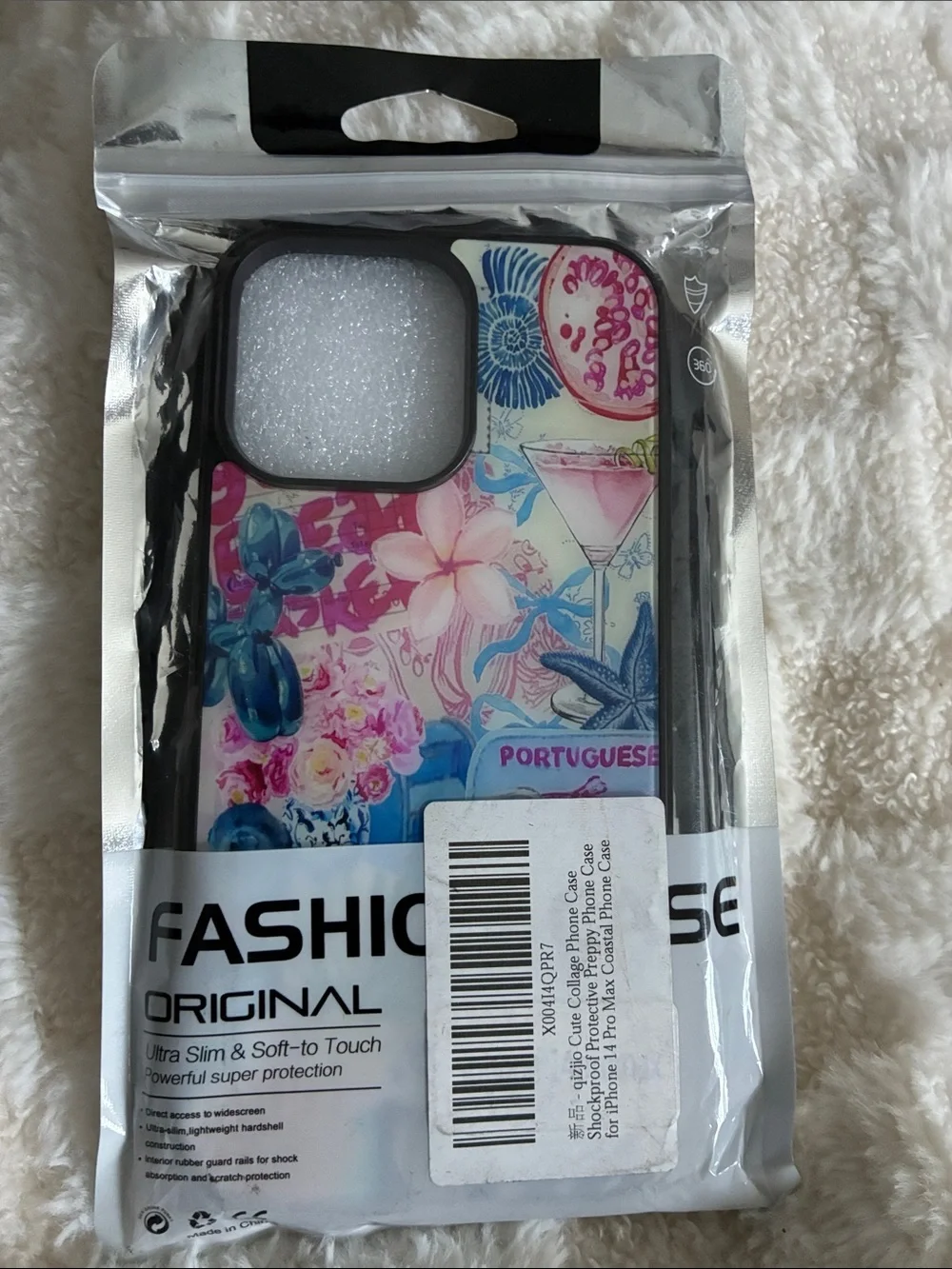 Pretty European Summer Margarita Coastal Phone Case iPhone 14 Pro Max NEW NIP